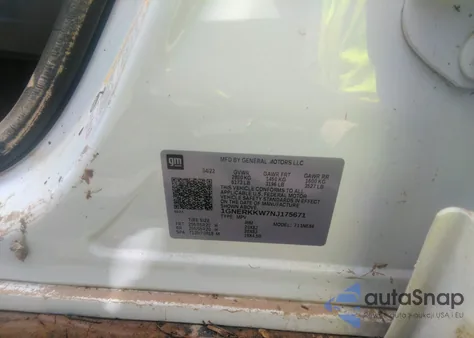 2022 Chevrolet Traverse Fwd Premier из США, поврежденный, VIN 1GNERKKW7NJ175671